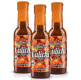 Salsa Culichi (TM) Official Seafood Hot Sauce, Made from the Famous Habanero Chili (Authentic Mexican Salsa) (3 Bottles)