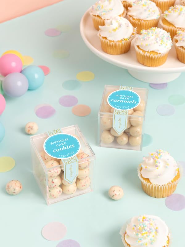 Sugarfina Birthday Cake Cookies Small Candy Cube, Chocolate Bites, 2.2 oz, 6 Count