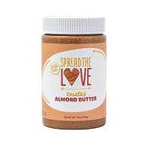 Spread The Love UNSALTED Almond Butter, 16 Ounce (All Natural, Vegan, Gluten-free, Creamy, No added salt, No added sugar, No palm fruit oil, Not