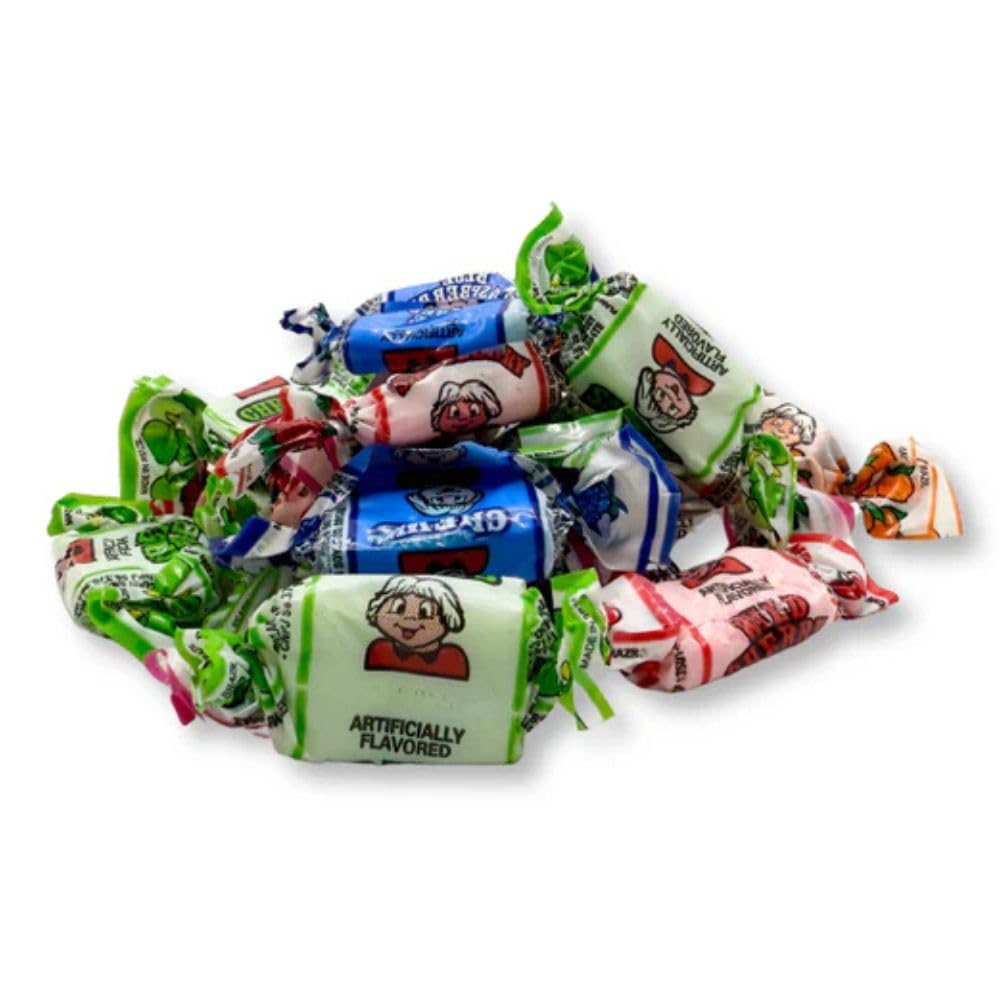 Assorted Fruit Chews Individually Wrapped Bulk Candy - 5 lb (Approx. 325 pieces)