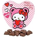 Valentine's Hello Kitty Heart Tin, Individually Wrapped Milk Chocolatey Hearts Inside, Seasonal Candy Gift, 2.12 Ounces