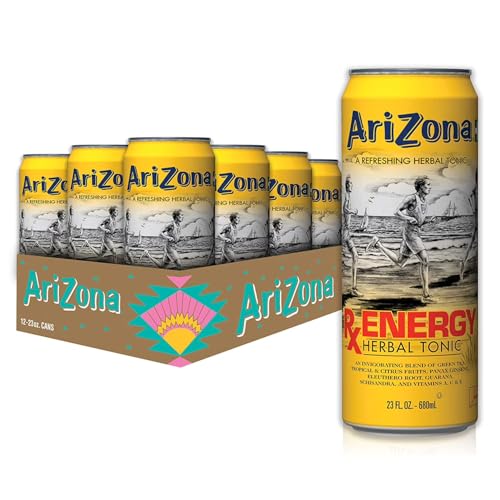 Arizona Tea RX Energy Herbal Tonic, 23 Ounce Cans (Pack of 24)