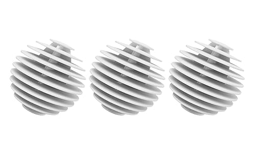 Reusable Drying Laundry Balls Easily Solve Laundry tangling Problems and Make Laundry More efficient! (Pack of 3) (White)