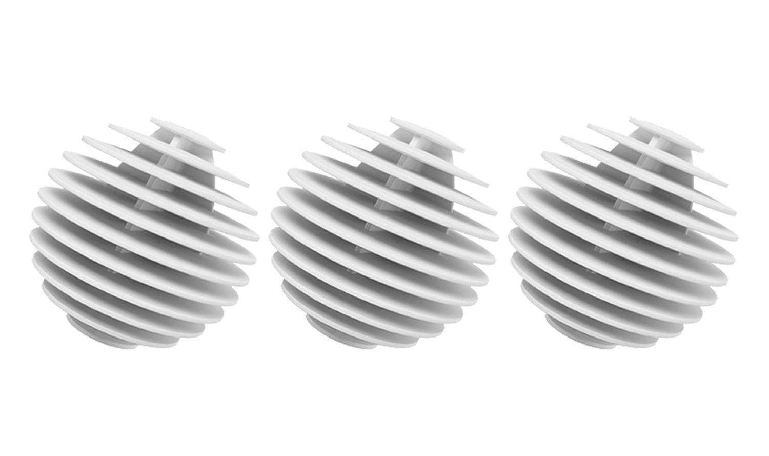 Reusable Drying Laundry Balls Easily Solve Laundry tangling Problems and Make Laundry More efficient! (Pack of 3) (White)