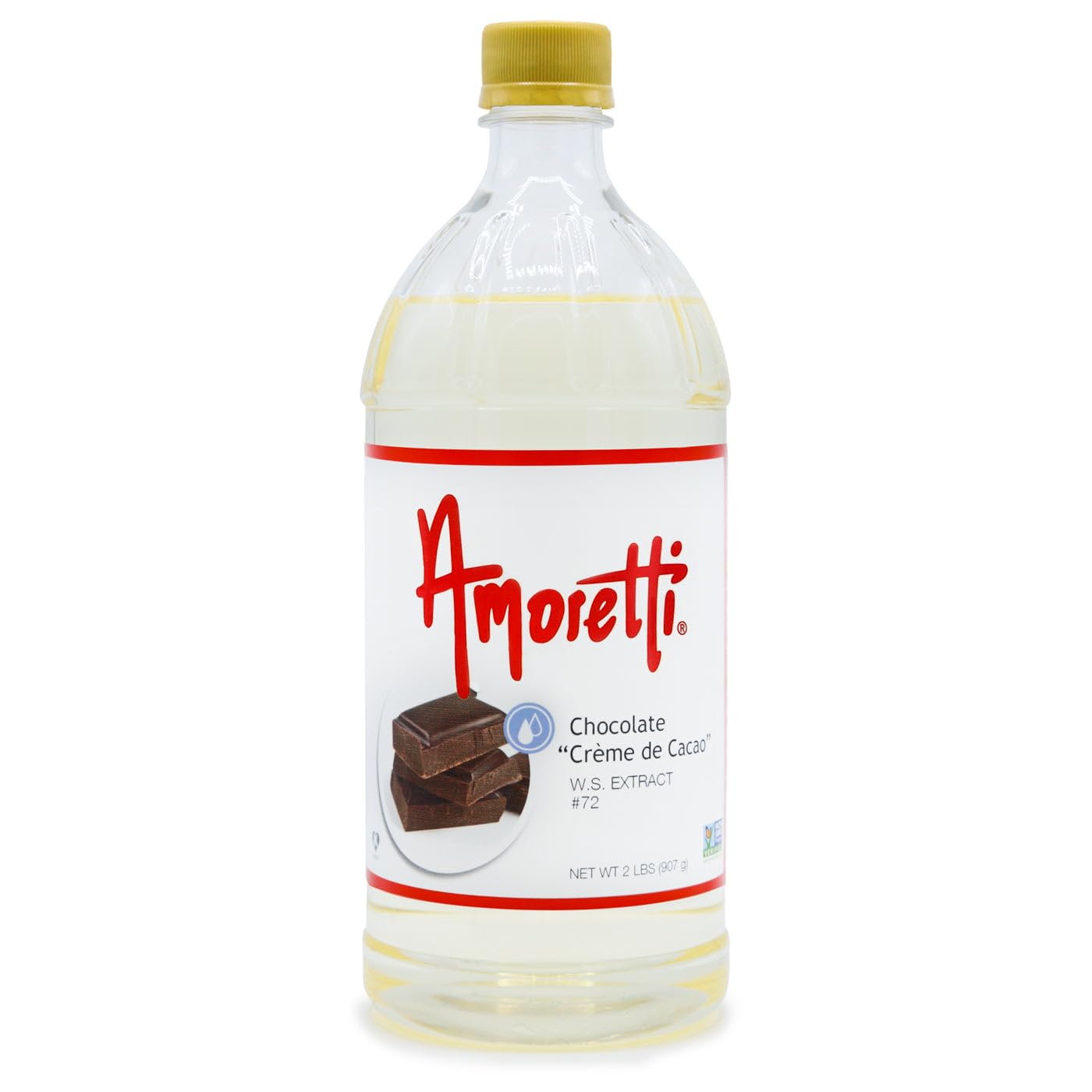 Amoretti - Chocolate Creme de Cacao Extract Water Soluble 2 oz - Highly Concentrated & Perfect For Pastry, Savory, Brewing, and more, Preservative