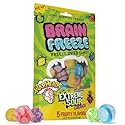 Brain Freeze by Warheads Mixed Fruit Dried Candy | Freeze Dried Candy with Warheads Extreme Sour Crunch | Mouth-Puckering Flavor | Fun Snack & Party