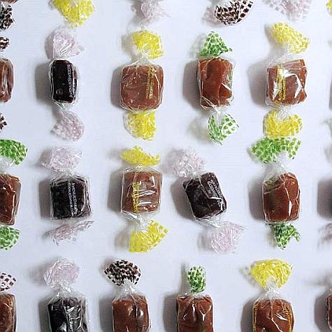 AvenueSweets - Handcrafted Individually Wrapped Soft Caramels - Red 1.5 lb Gift Box - Customize Your Flavors