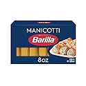 Barilla Manicotti Pasta, 8 oz. Box - Non-GMO Pasta Made with Durum Wheat Semolina - Kosher Certified Pasta