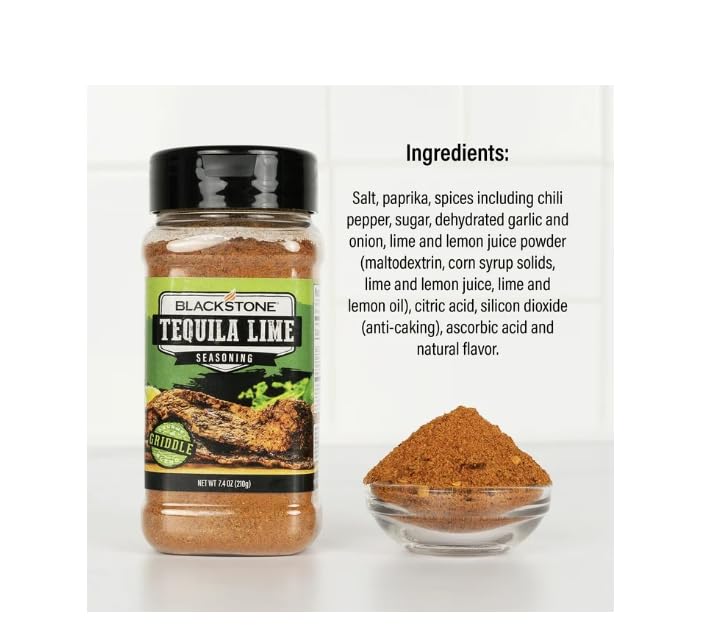 Blackstone Seasoning Set, Pineapple Sriracha 6.9 oz and Tequila Lime 7.4 oz with Slap Ya Mama Original Blend Gift Packet, Gluten-free