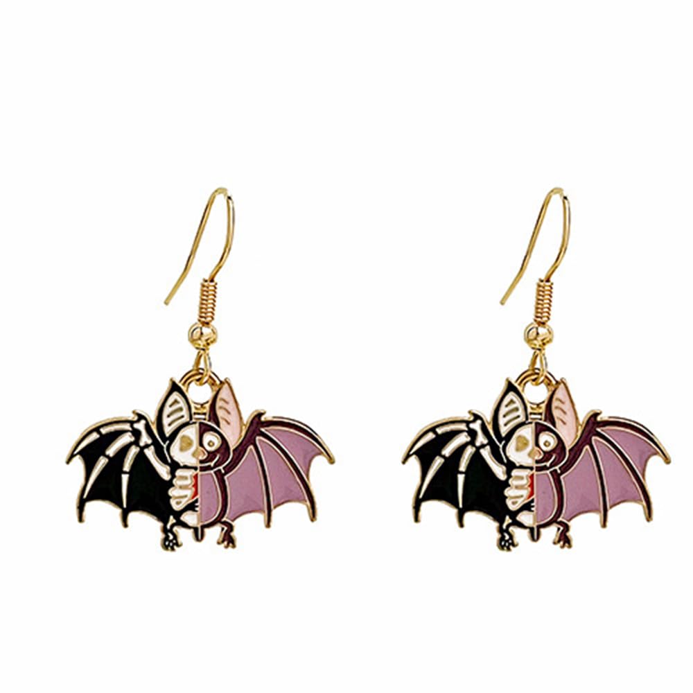 1 pair Rabbit, bat, cat, shark animal earrings (bat earrings)