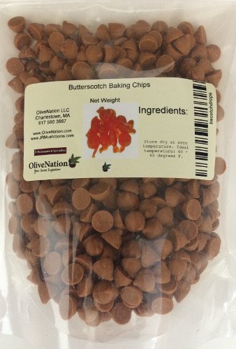 OliveNation Mini Butterscotch Chips for Baking, 4M Size for Brownies, Cookies, Decorating, Gluten Free - 8 ounces