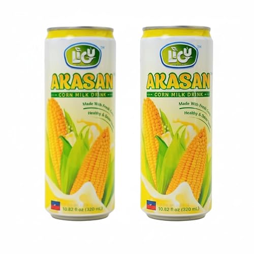 Choucoune Akasan Corn Milk Drink - Authentic Haitian Traditional Beverage, Gluten-Free & All-Natural, Ready-to-Drink - Ideal for Breakfast & Snacks
