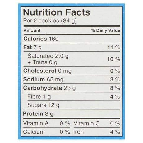 Christie Pirate Oatmeal Peanut Butter Cookies, 300g/10.6oz, 6-Pack, Imported from Canada