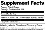 Fennel & Wild Yam Combination Glycerite Liquid Extract (1:5) - Strawberry Flavored (1 oz, ZIN: 522453) - 3 Pack