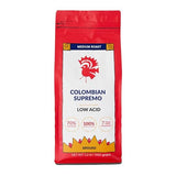 Puroast Low Acid Coffee Ground | Colombian Supremo Ground | Medium Roast | High Antioxidants & High pH |No Bitter Aftertaste | Reduced Heartburn