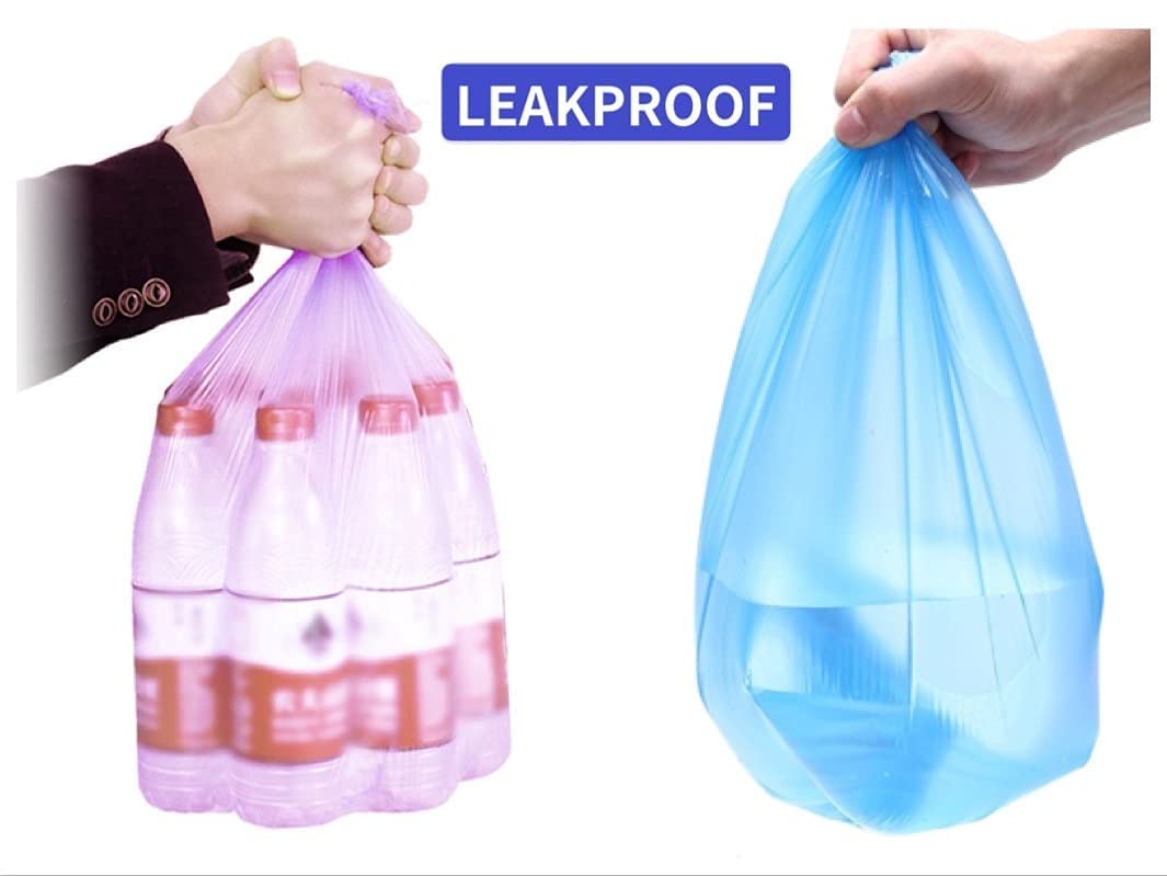 ENK 4 Gallon 150 Count Medium-Light Duty Trash Bags, Star Sealed Bottom, 18 x 21 Inches, Unscented, Premium PE Material, Can Fit Small Trash Bins
