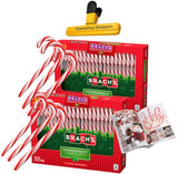 KANDYRIFIK CANDY CANES Peppermint Flavored | Red & White Stripes Individually Wrapped | Creative Idea Booklet Included (40 COUNT)