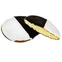 Best Cookies 5" Black and White Cookies New York Style - 24 Gourmet Vanilla Cookies Individually Wrapped, Kosher Certified, Fresh Bakery Snack