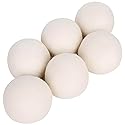 6 Pack Felt Dryer Balls - Wool Dryer Balls for Reducing Drying Time, Eliminating Static & Wrinkles, Removing Lint, Pet Hair, Odors - Reusable Cat Toy