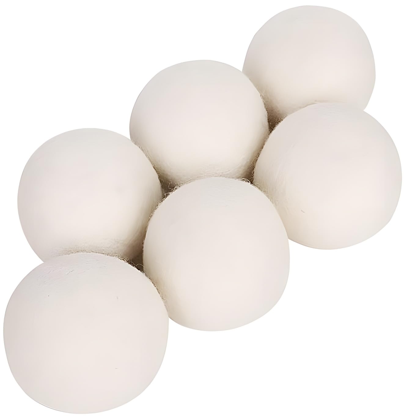 6 Pack Felt Dryer Balls - Wool Dryer Balls for Reducing Drying Time, Eliminating Static & Wrinkles, Removing Lint, Pet Hair, Odors - Reusable Cat Toy
