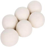 6 Pack Felt Dryer Balls - Wool Dryer Balls for Reducing Drying Time, Eliminating Static & Wrinkles, Removing Lint, Pet Hair, Odors - Reusable Cat Toy