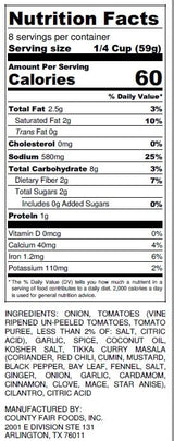 Curry Girl Tikka Masala Sauce, Mild, 16 oz Authentic Indian Simmer Sauce, Vegan, Gluten-Free, All Natural, Bold Flavor for Chicken, Tofu, or