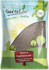Black Chia Seeds, 10 Pounds - Whole, Sproutable, Vegan, Kosher, Keto, Sirtfood, Bulk. Rich in Essential Fatty Acids, Fiber, Protein. Great for Chia