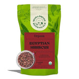 Worldwide Botanicals Organic Hibiscus Tea - 8 oz, Loose Leaf, Cut and Sifted - 100% Egyptian Hibiscus sabdariffa AKA Karkade, Roselle, Sorrel, Zobo
