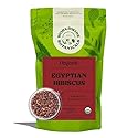 Worldwide Botanicals Organic Hibiscus Tea - 8 oz, Loose Leaf, Cut and Sifted - 100% Egyptian Hibiscus sabdariffa AKA Karkade, Roselle, Sorrel, Zobo