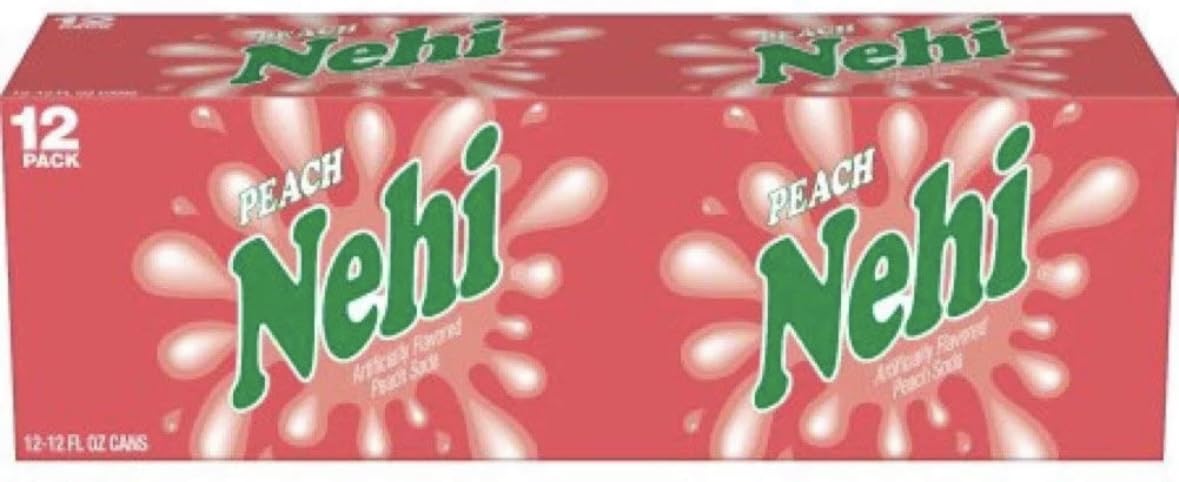 Nehi Peach Soda 12 oz Can, 12 Units