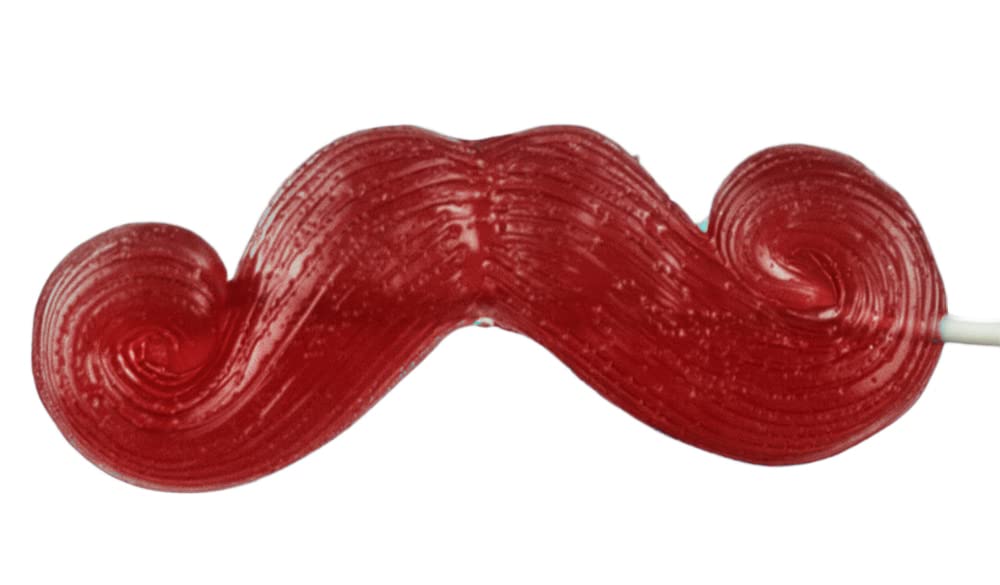 GGB Candies Gummy Mustache, Pack of 2 (Cherry / 2-Pack)