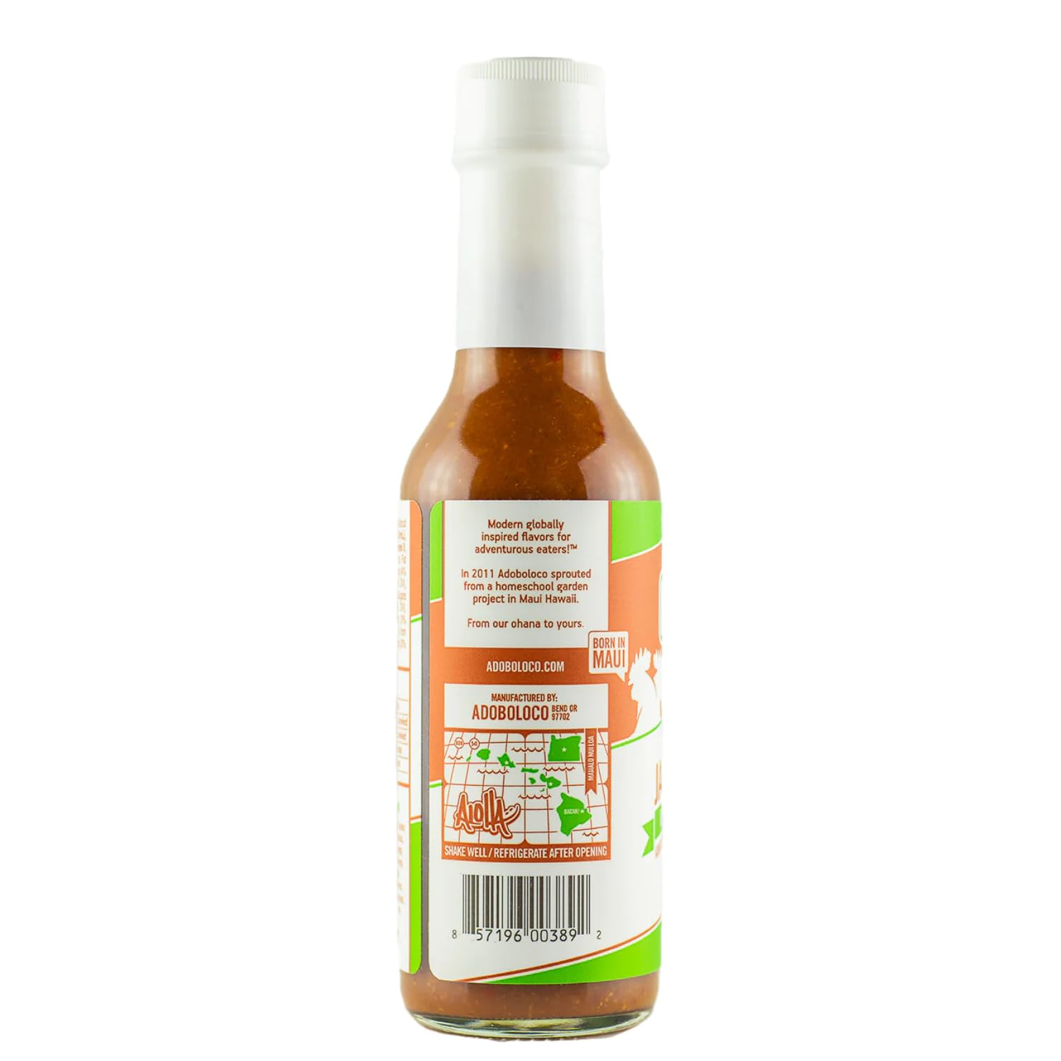 Adoboloco Jalapeo Chico Hot Sauce 5oz - Smoky Ghost Pepper & Jalapeo Bold Heat Level 07/10 - Seen on Hot Ones All Natural Hot Sauce, Made in USA