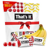 That’s it. Fun Size Fruit Bars Variety Pack (50 Pieces, 10g Each), Non-GMO, Kosher, Gluten Free, Breakfast Snacks, Allergy Friendly (Cranberry-Banana)