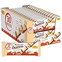 Kinder Bueno White Chocolate Bars with Hazelnut Filling, 30 Packs of 2, Bulk Chocolate Candy Bars for Game Day, Football Party Supplies, Snacks