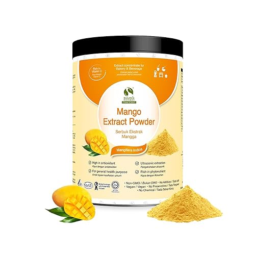 Bionutricia Mango Extract Powder, 20:1 Concentration Extraction, Add to Smoothies, Tea & Baking, Natural Antioxidant & Vitamin A, No Sugar Added