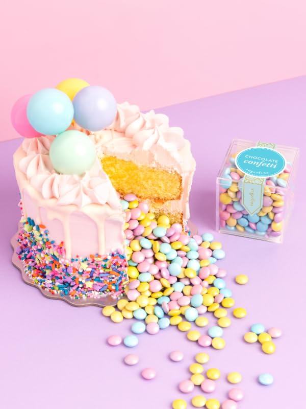 Sugarfina Milk Chocolate Confetti Small Candy Cube, 3.5 oz, 3 Count