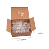 Beatifufu Plastic Candy Wrapper Balls 100pcs Hollow Wrapper Balls for Decorative Cups