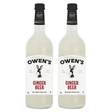 Owen’s Craft Mixers | Ginger Beer 2 Pack 750ml | Handcrafted in the USA with Premium Ingredients | Vegan & Gluten-Free Soda Mocktail and Cocktail