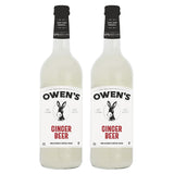 Owen’s Craft Mixers | Ginger Beer 2 Pack 750ml | Handcrafted in the USA with Premium Ingredients | Vegan & Gluten-Free Soda Mocktail and Cocktail