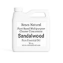 Roses Natural Multipurpose Cleaner Concentrate, 36 oz | Plant-Based, Non-Toxic, Biodegradable | Streak-Free Cleaning for Kitchen, Bathroom, Glass