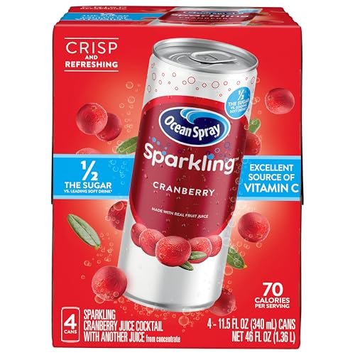 Ocean Spray® Sparkling Cranberry Juice Drink, 11.5 Fl Oz Cans, 4 Count
