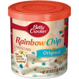 Betty Crocker Party Rainbow Chip Cake Mix and Rainbow Chip Frosting Bundle (2 Items)