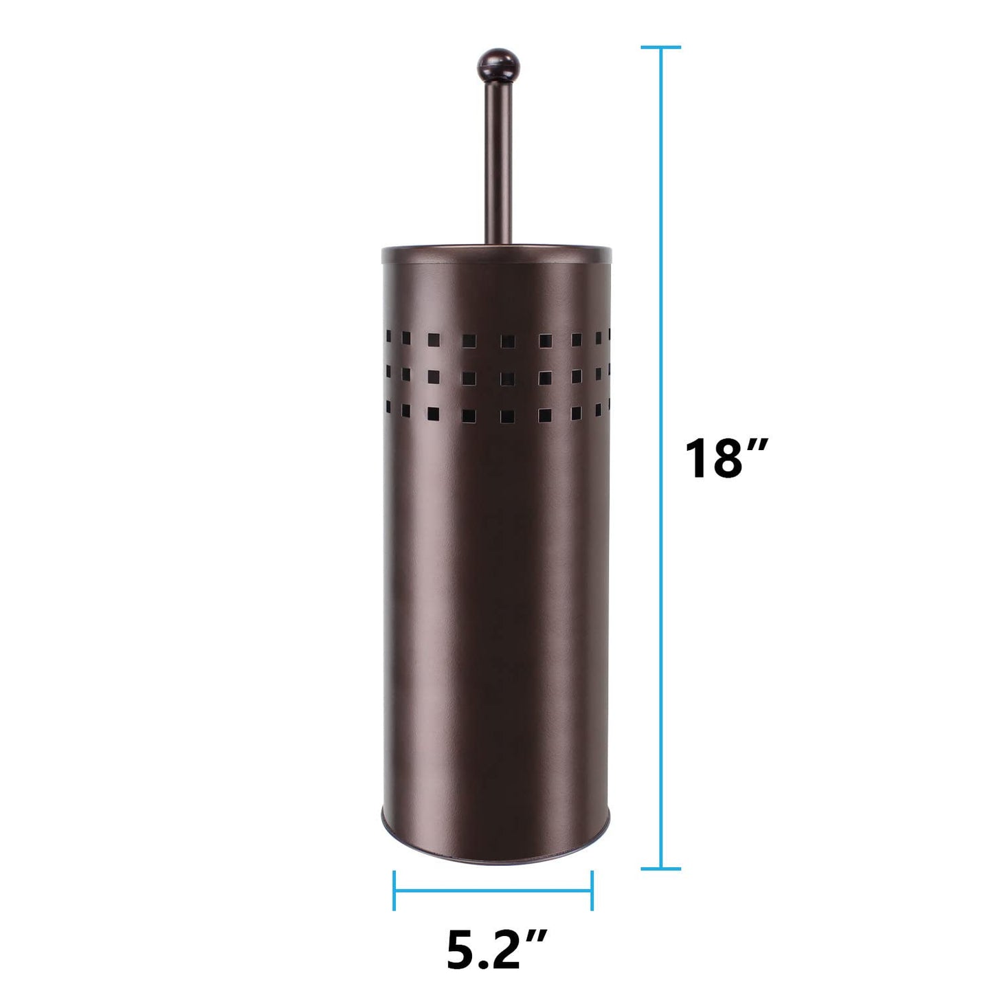 Blue Donuts Toilet Plunger with Holder for Bathroom, Multi Drain Suitable Also for Bathtubs, Quick Dry, Bronze