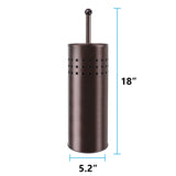 Blue Donuts Toilet Plunger with Holder for Bathroom, Multi Drain Suitable Also for Bathtubs, Quick Dry, Bronze