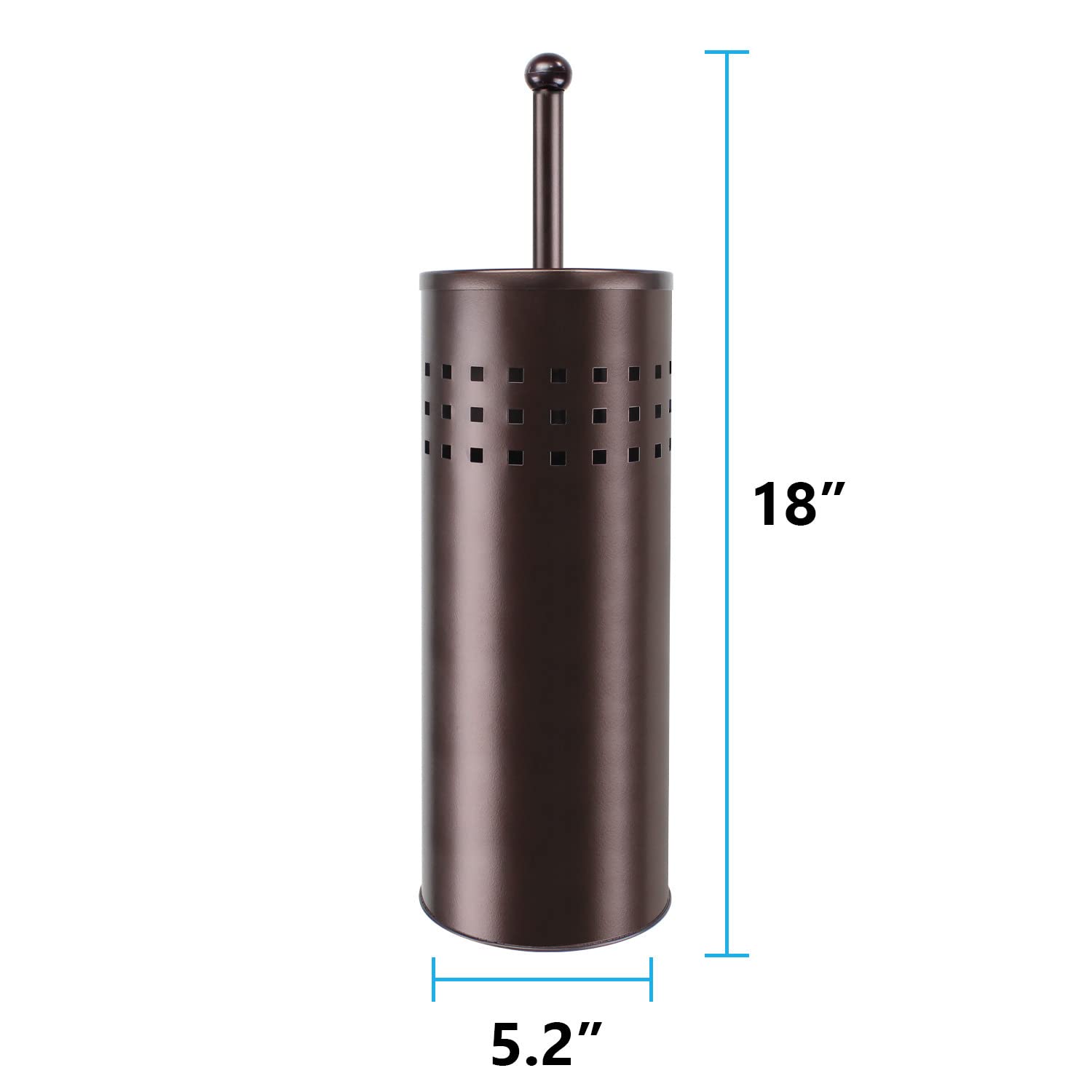 Blue Donuts Toilet Plunger with Holder for Bathroom, Multi Drain Suitable Also for Bathtubs, Quick Dry, Bronze