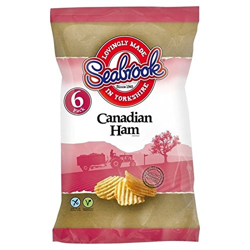 Seabrook Crinkle Cut Canadian Ham 25g x 6 per pack - Pack of 2