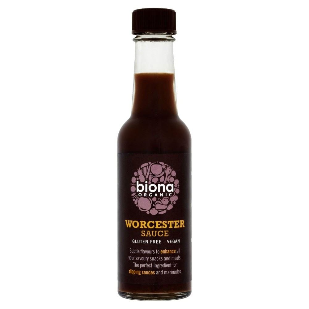 Biona Organic Worcester Sauce (140ml) - Pack of 2