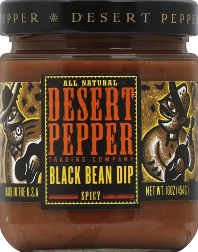 Desert Pepper Trading Company , Spicy Dip, Black Bean, 16 Ounce