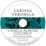 Vanilla Almond Coconut French Roast Coffee (Single Serve K-Cup Pods) (Gourmet, Naturally Flavored, Whole Coffee Beans) (12 pods, ZIN: 576071)