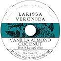 Vanilla Almond Coconut French Roast Coffee (Single Serve K-Cup Pods) (Gourmet, Naturally Flavored, Whole Coffee Beans) (12 pods, ZIN: 576071)